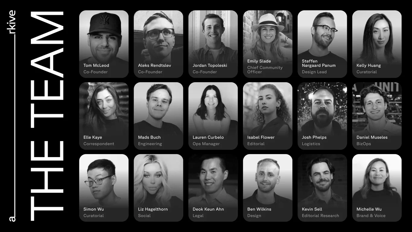 Arkive's 18-person founding team