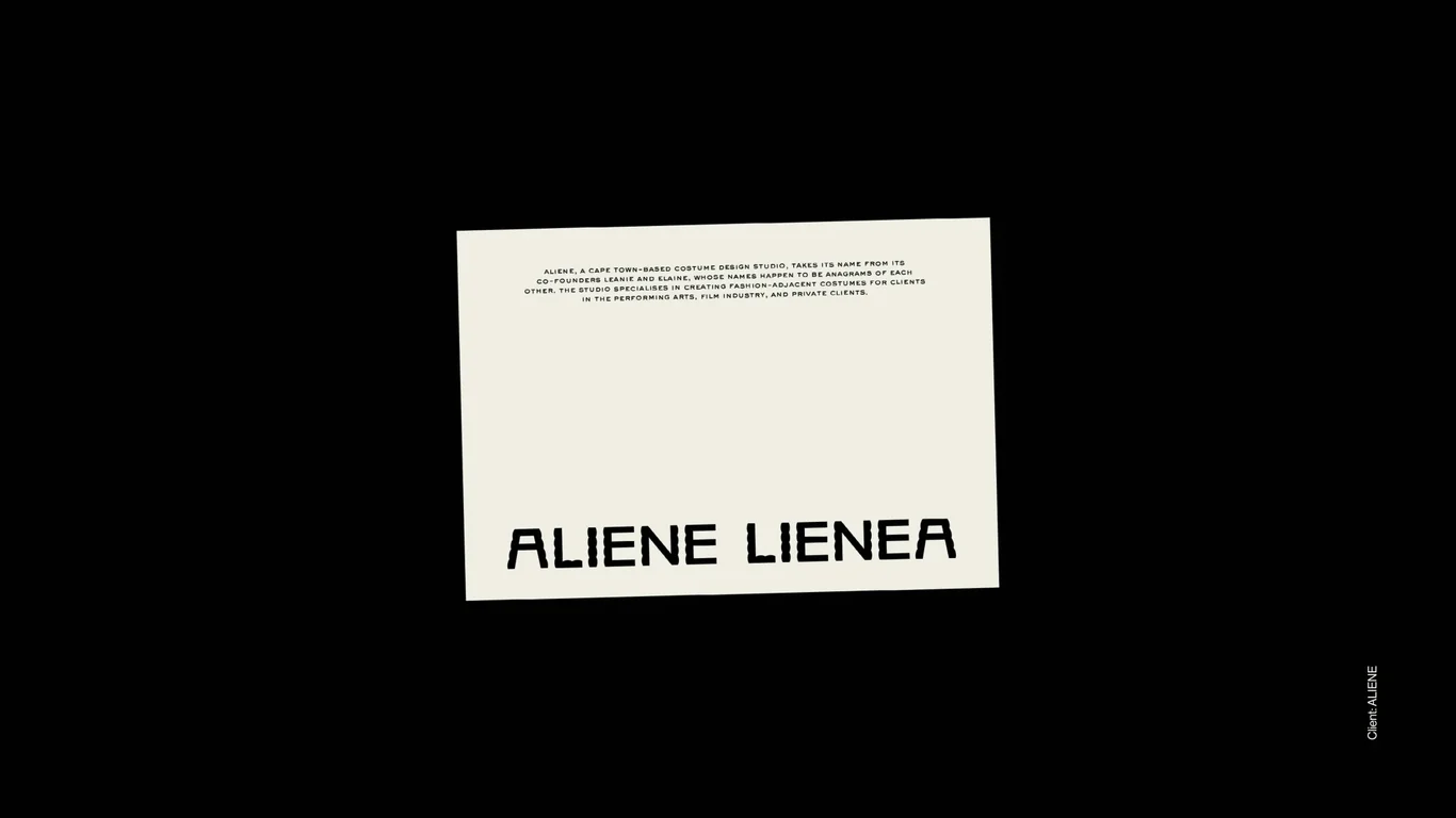 Aliene Lienea brand narrative and studio philosophy