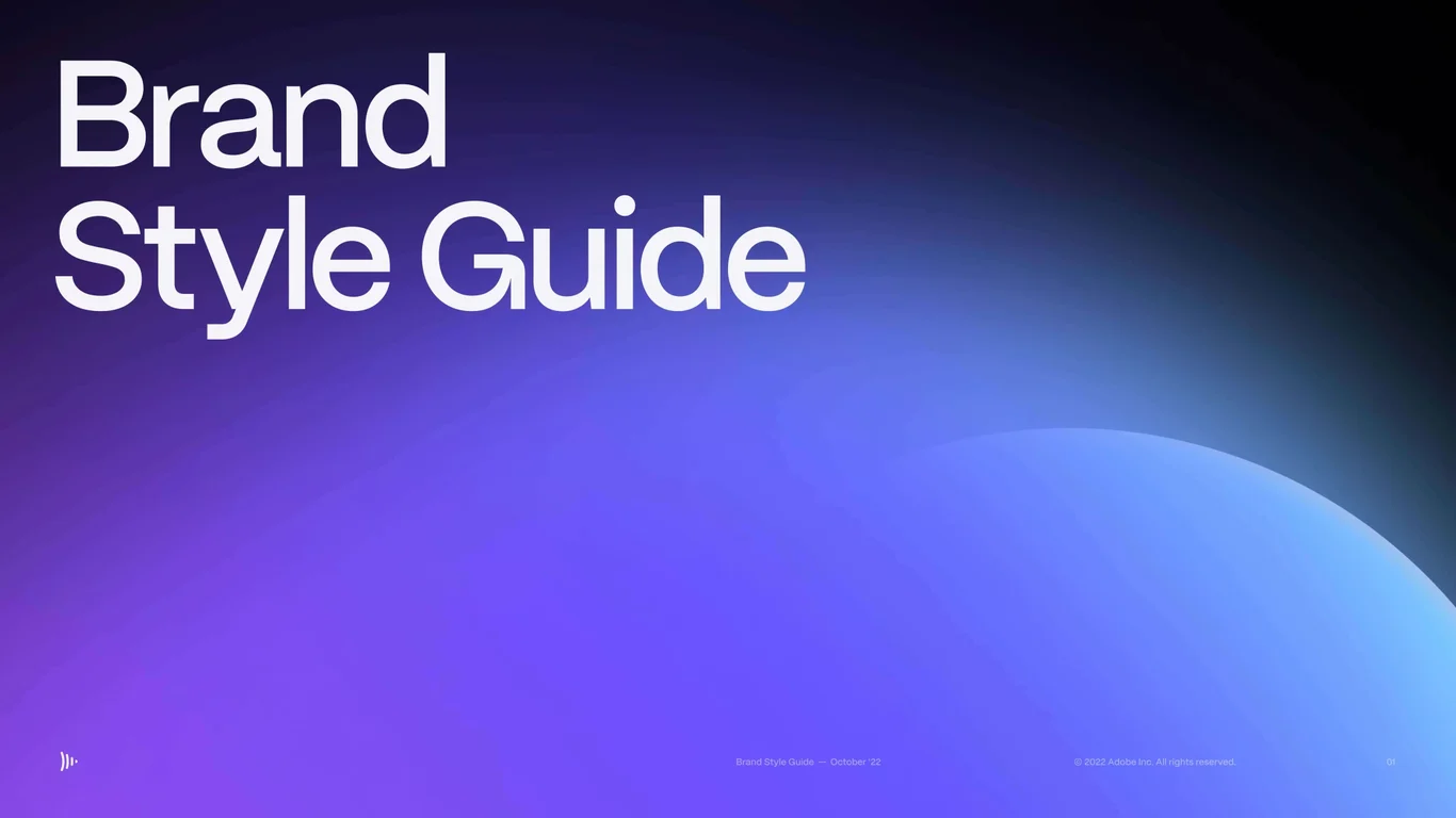 Frame.io Brand Style Guide 2023 deck cover