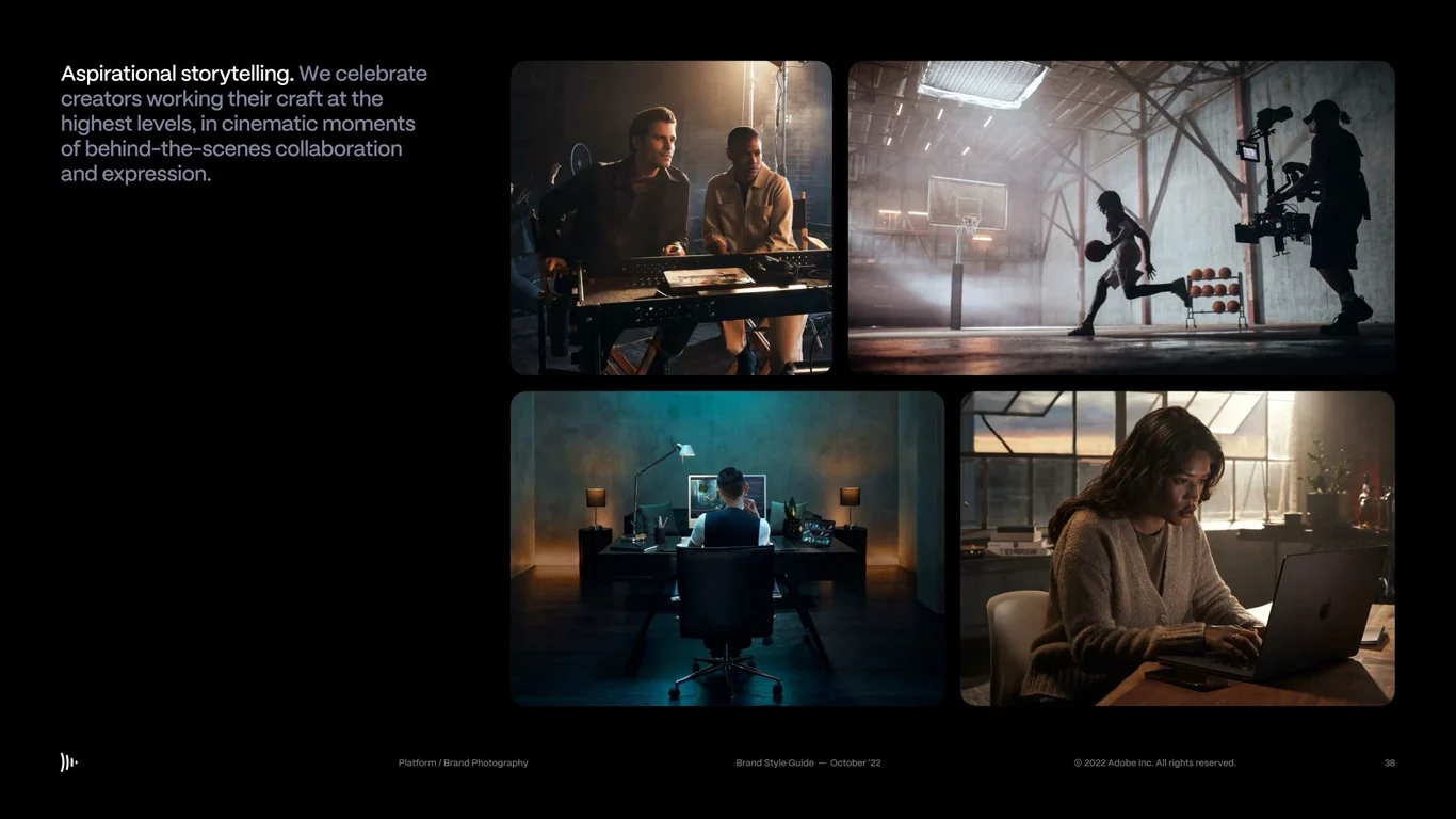 Area lighting in campaign and content applications
