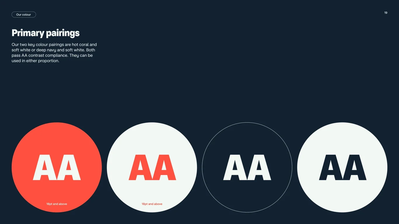 Primary Color Pairings with Contrast
