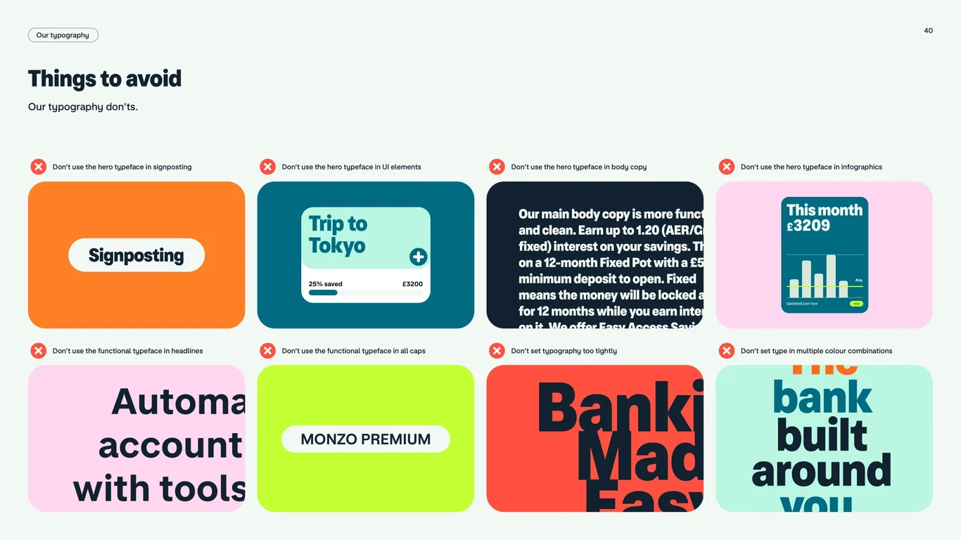 Typeface scale and sizing
