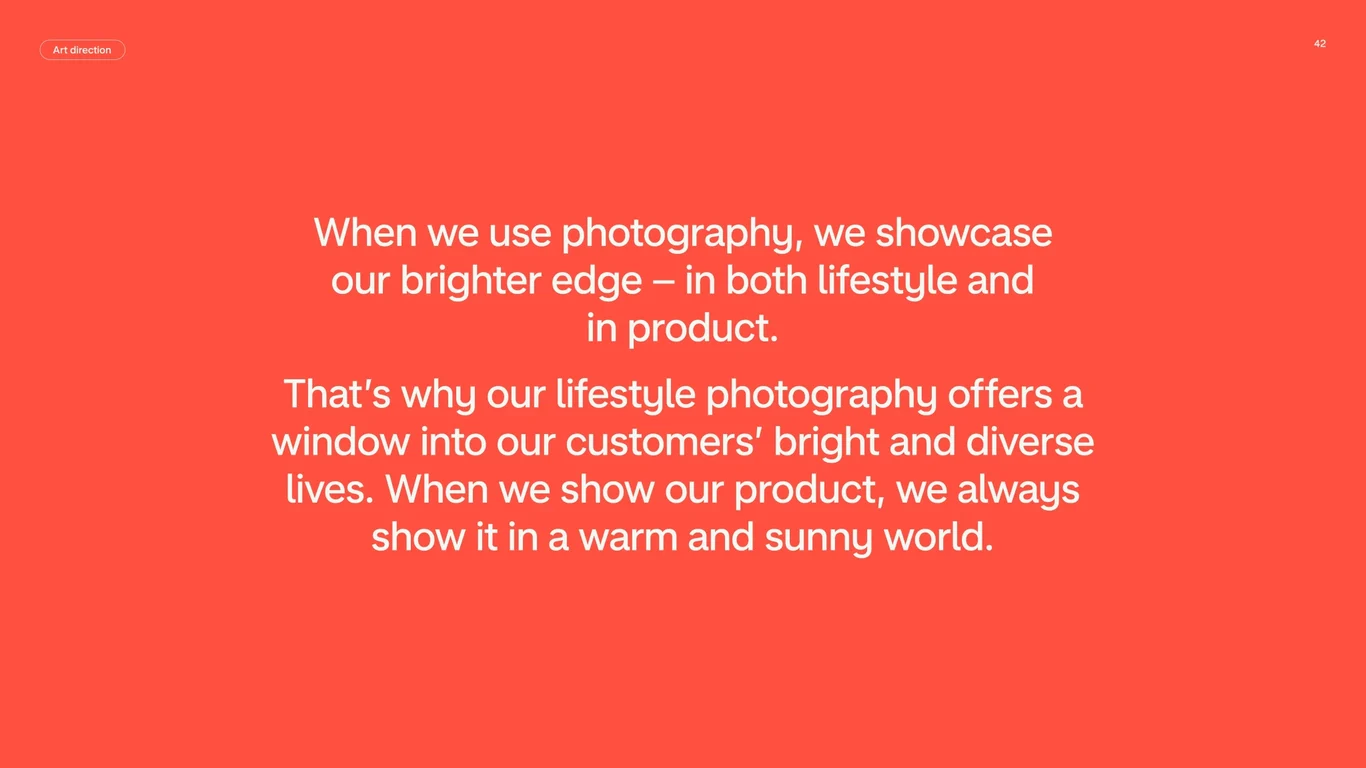 Lifestyle imagery in brand communications