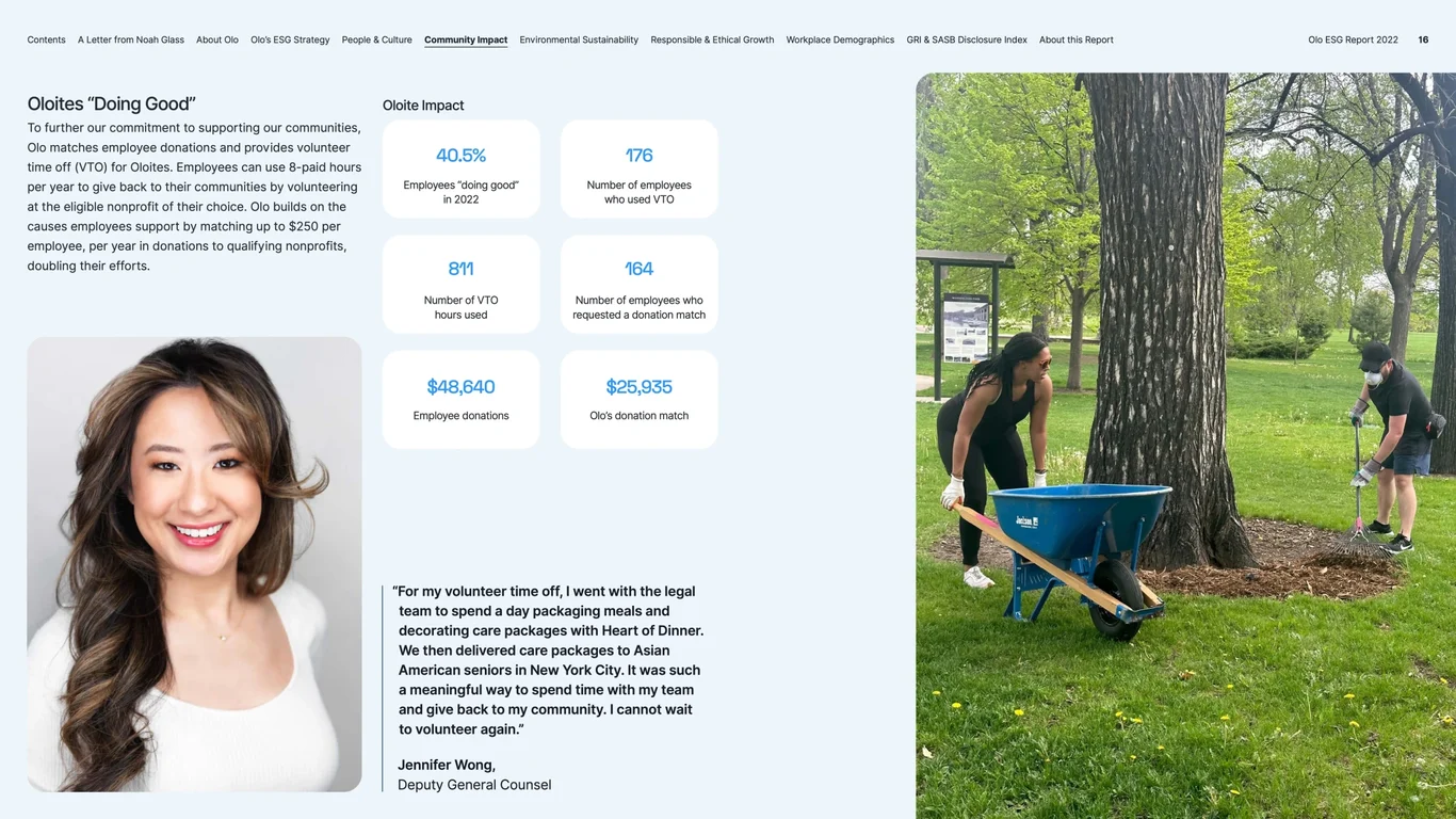 Doing Good volunteer program