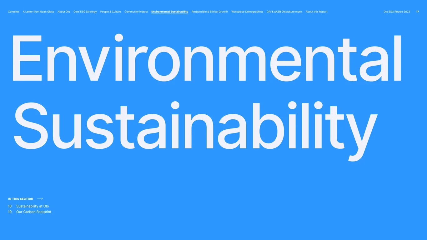 Environmental sustainability and carbon footprint