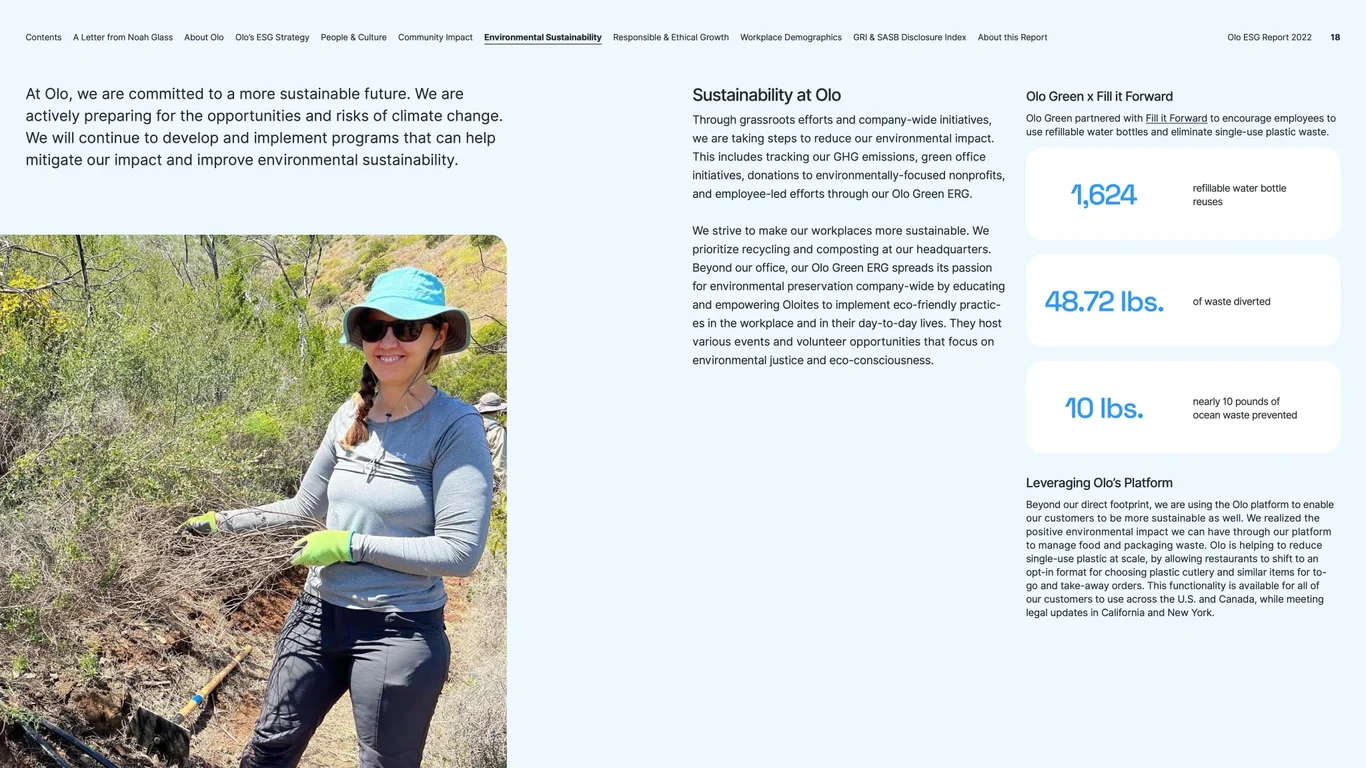 Sustainability with carbon footprint goals