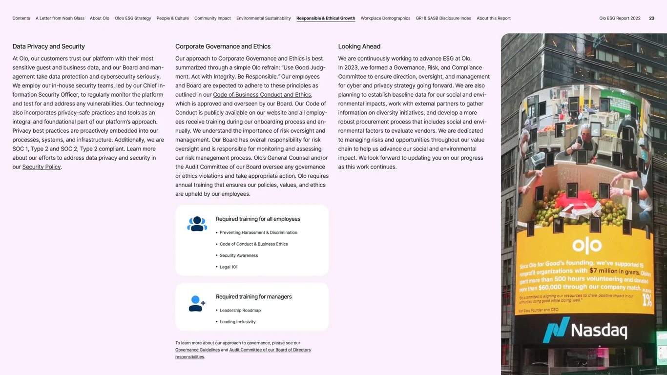 Data privacy, security, and corporate ethics