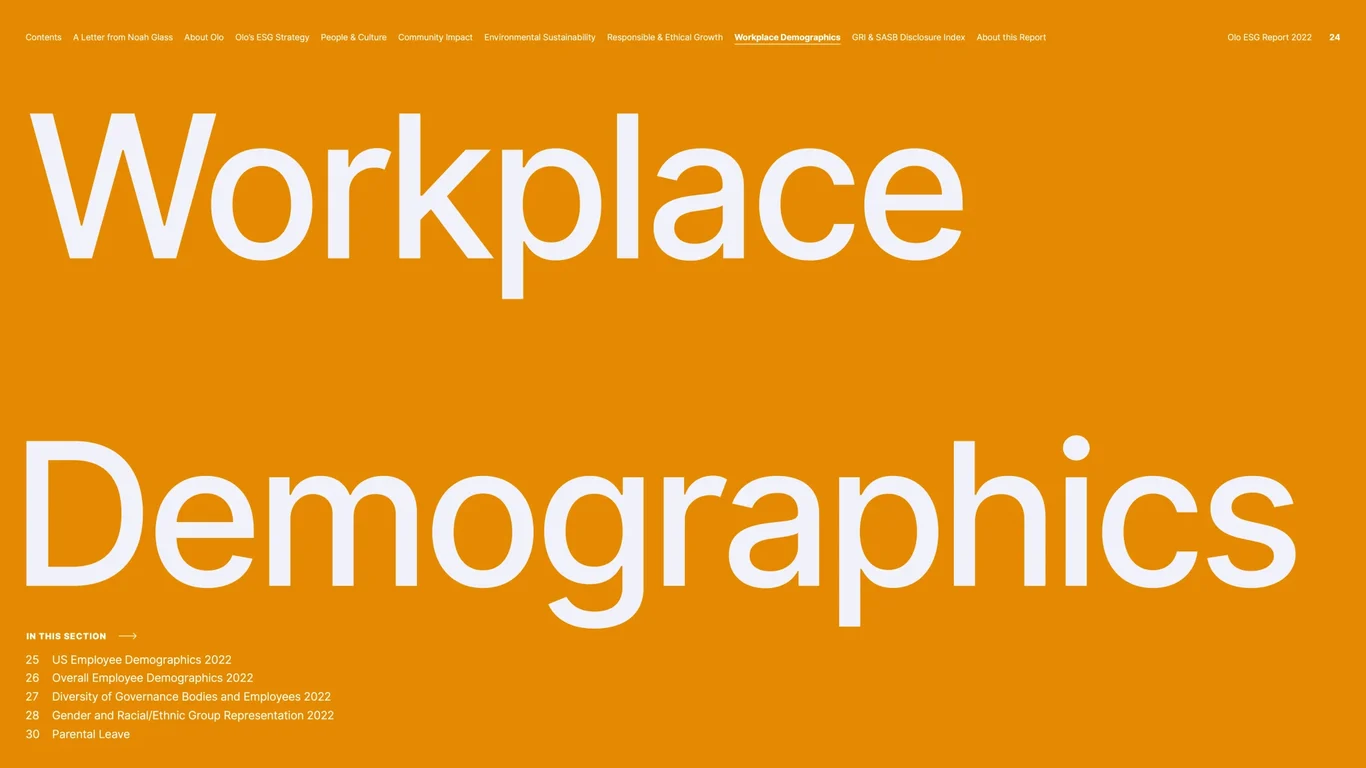 Workforce demographics and diversity