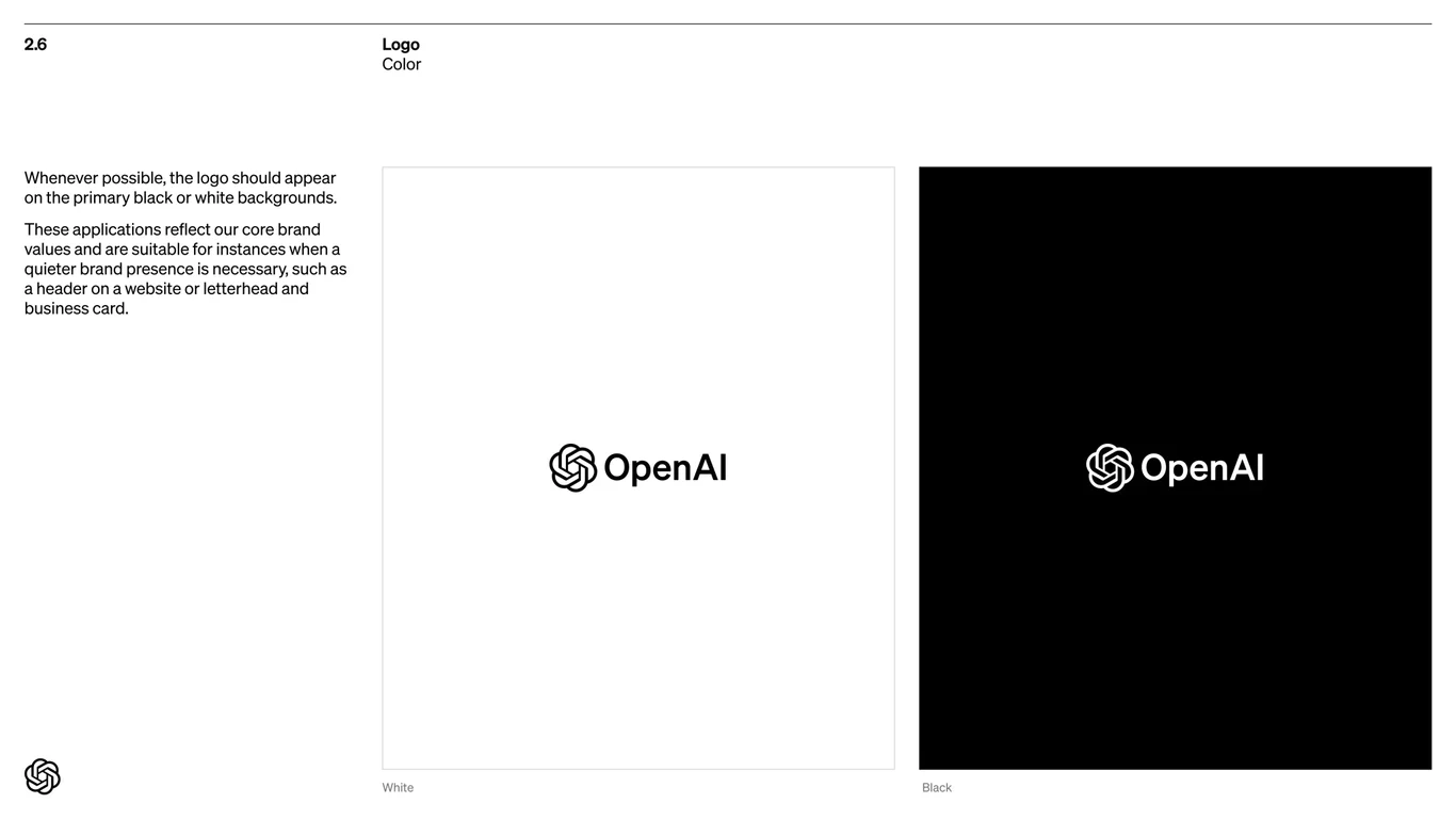 Logo usage on black and white