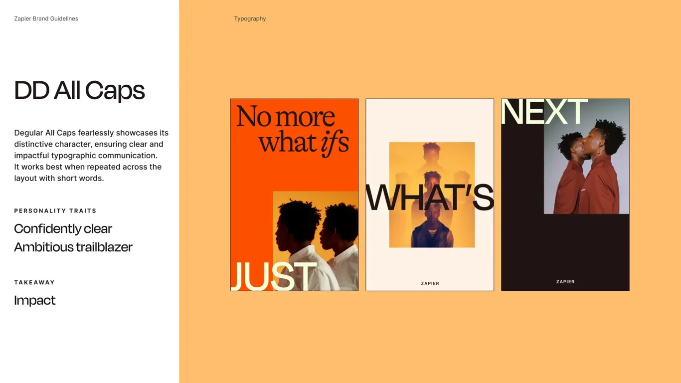 DD Bold typeface personality and applications