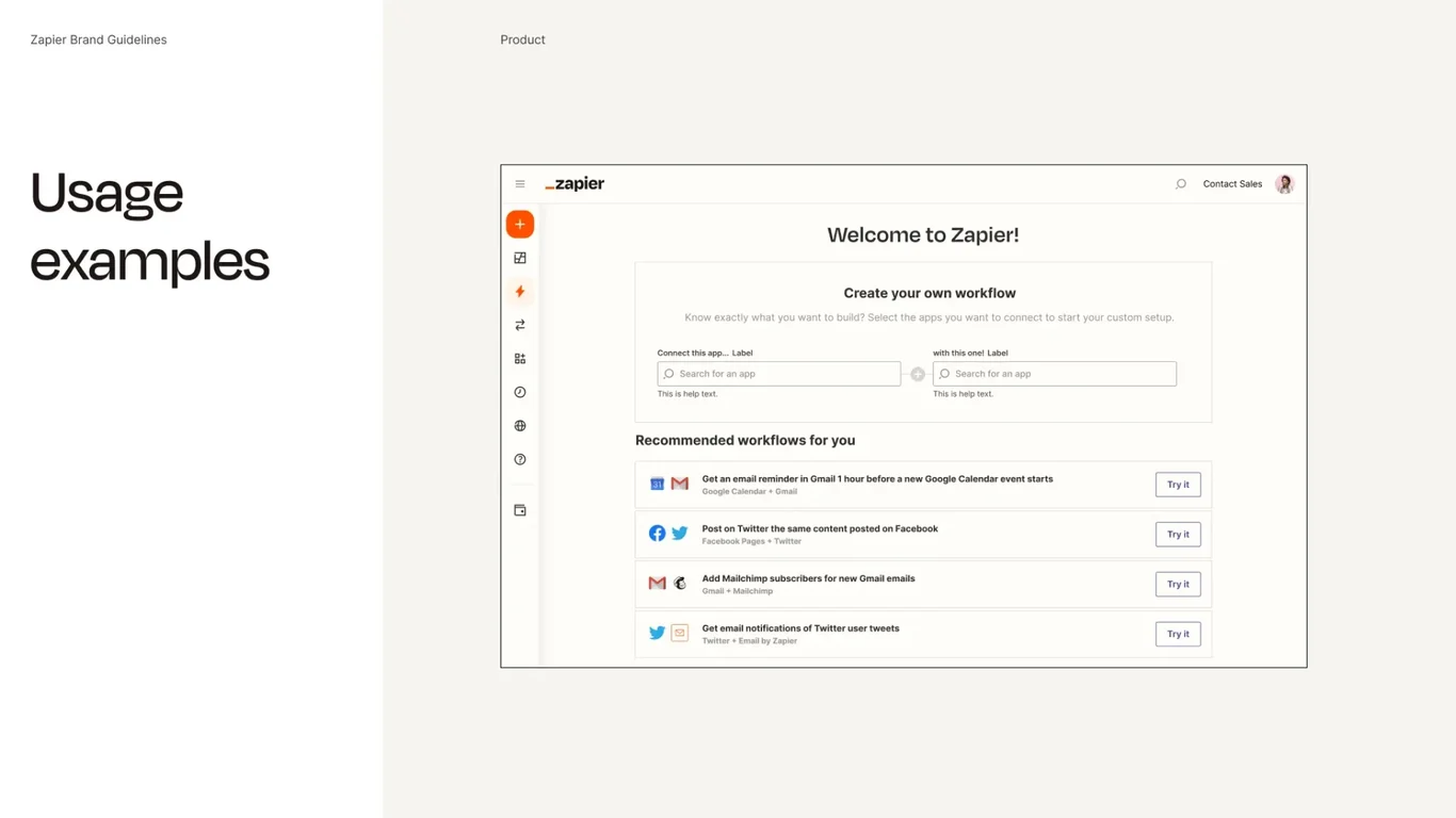 Product interface usage examples