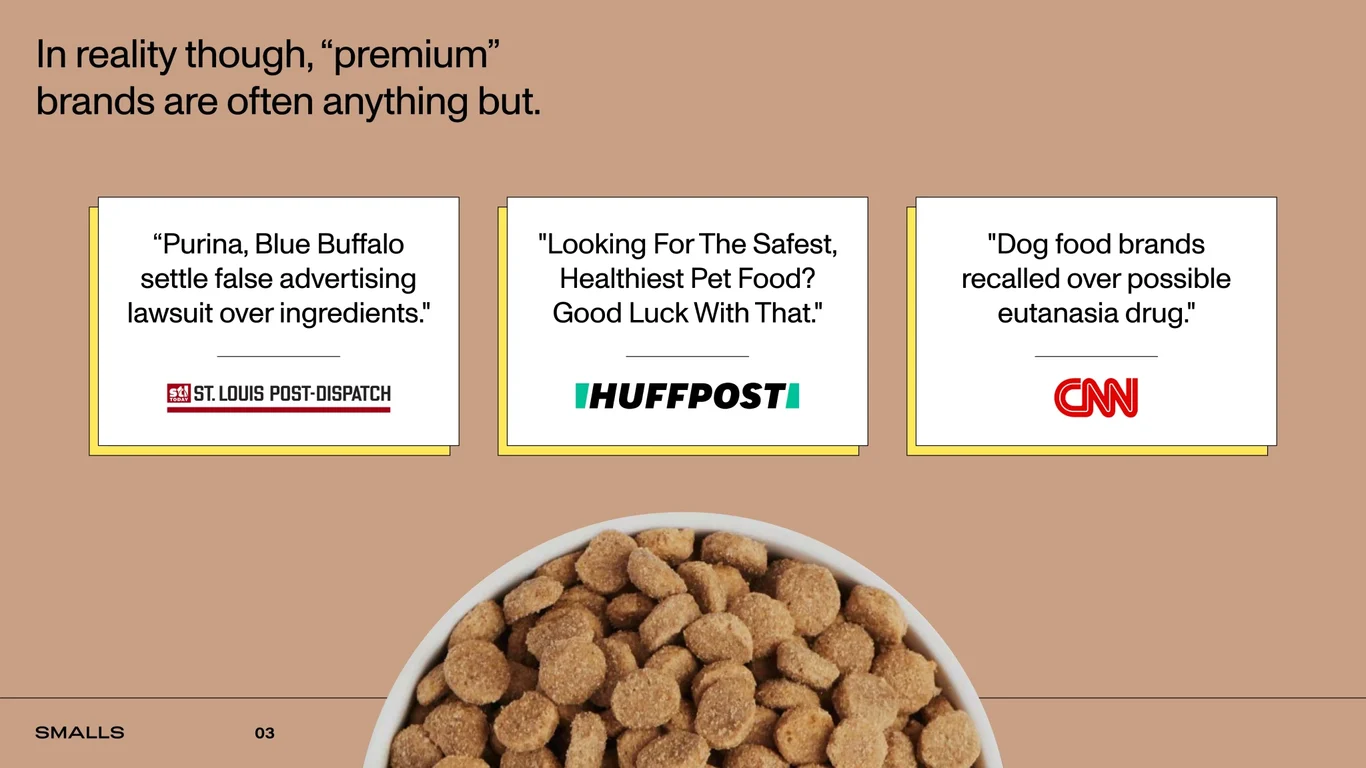 Premium cat food brands lack authentic positioning