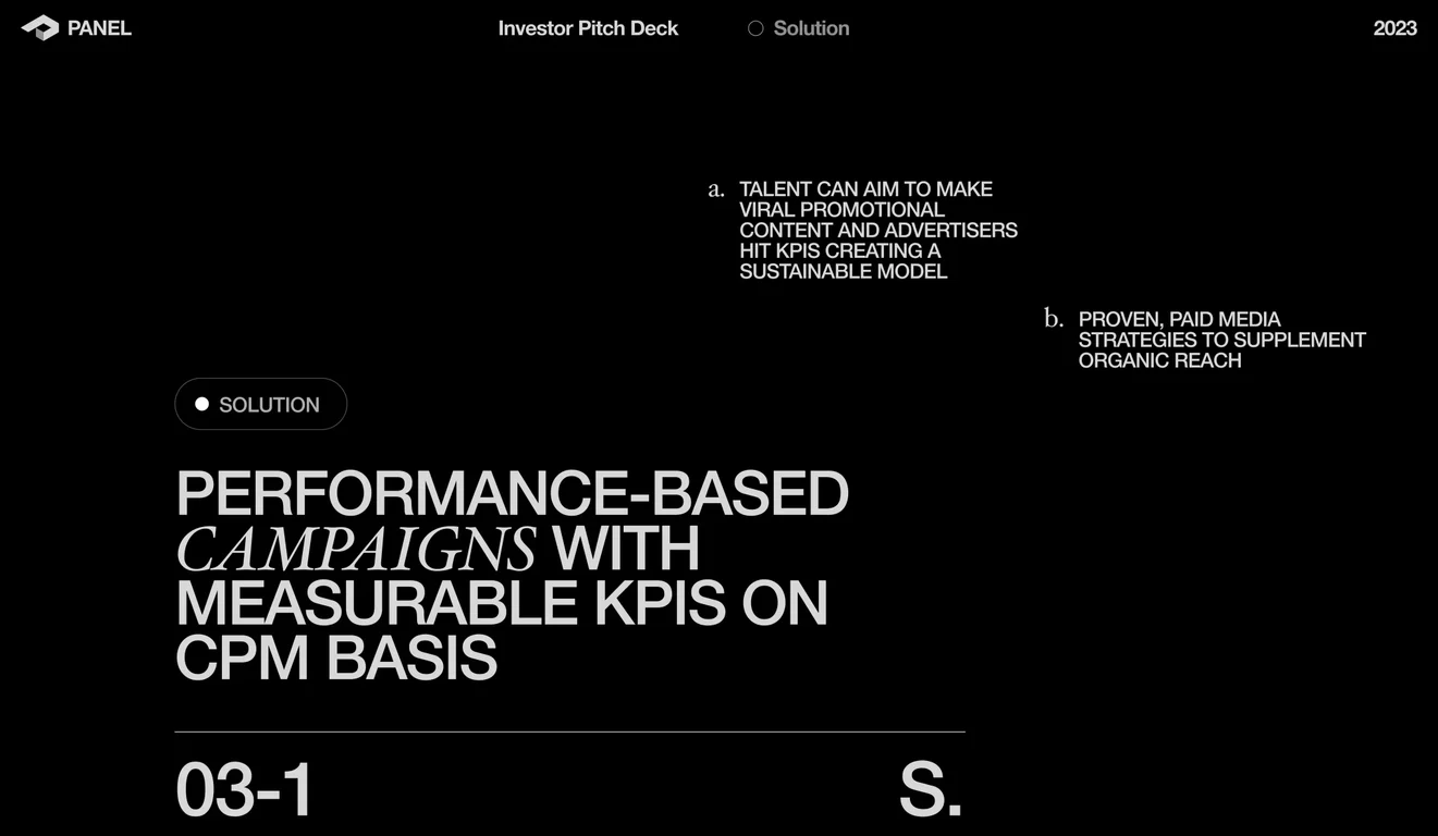 Performance-based campaigns with measurable KPIs