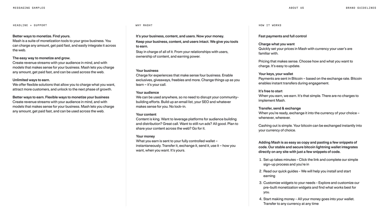 Text and voice messaging guidelines