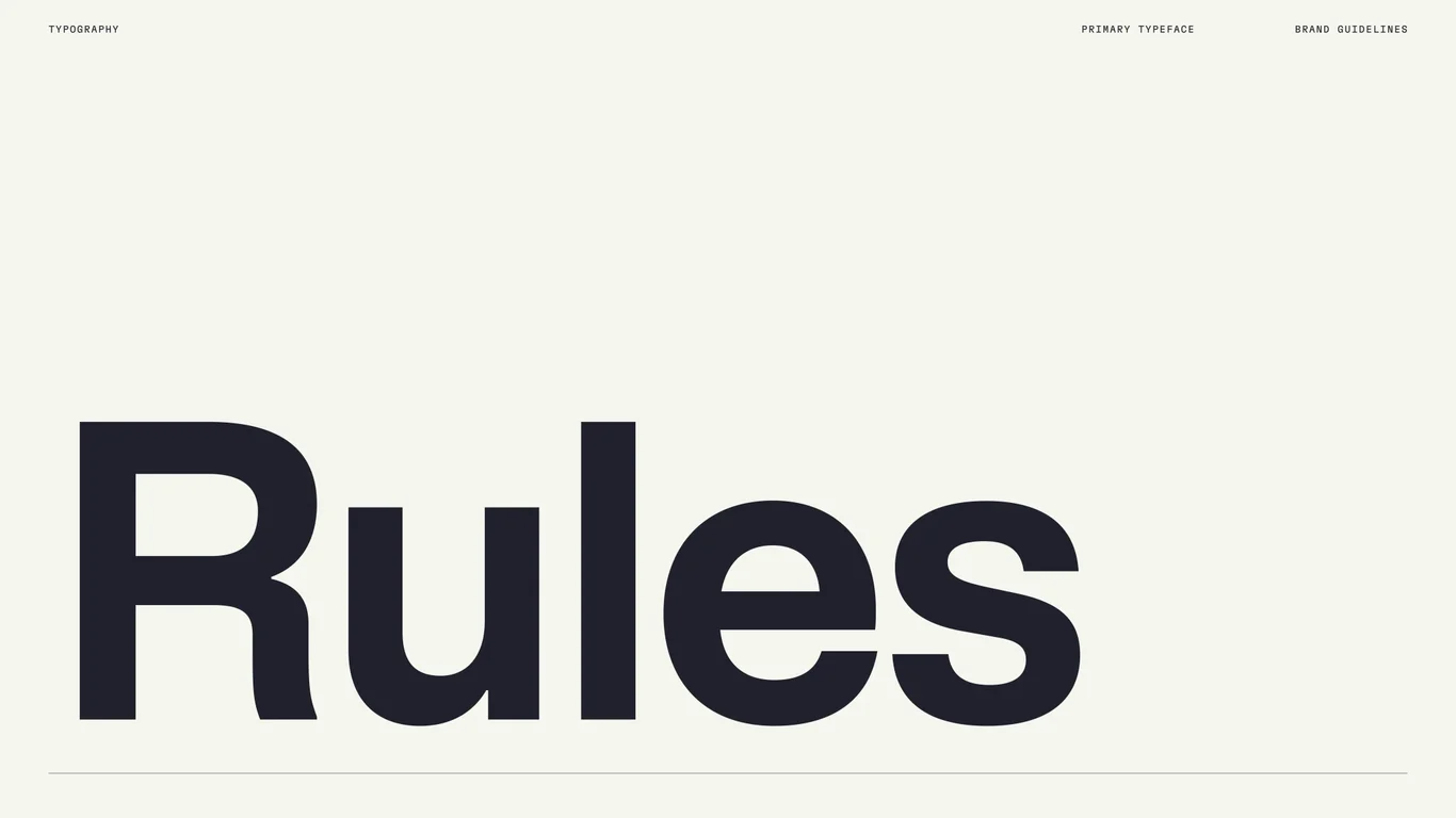 Typeface principles and system design