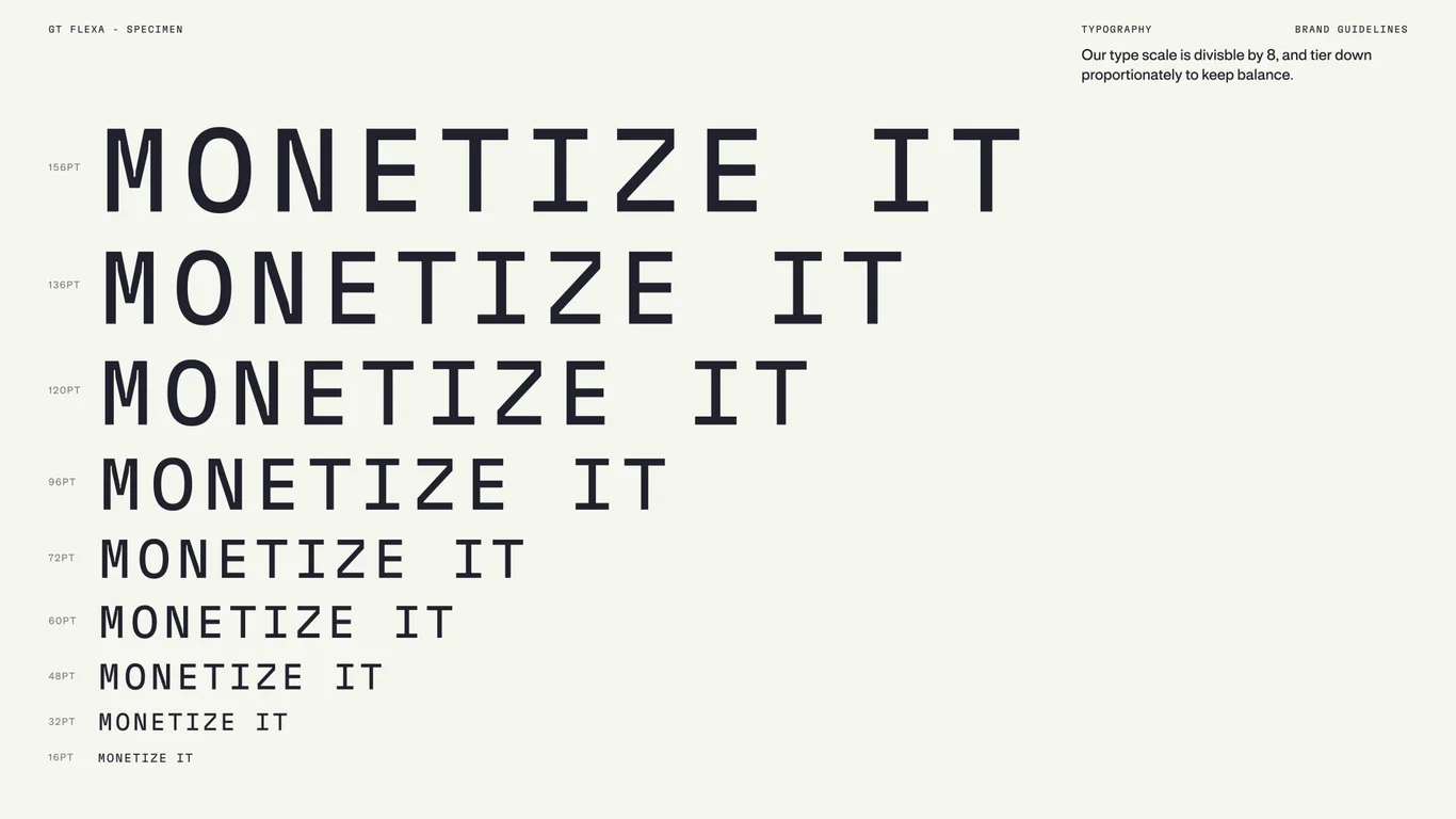 GT Flexa as fluid design system typeface