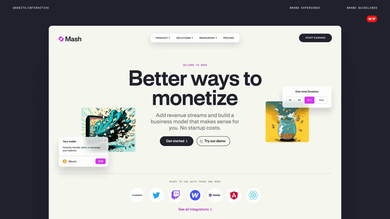 System snippets and marketing callouts