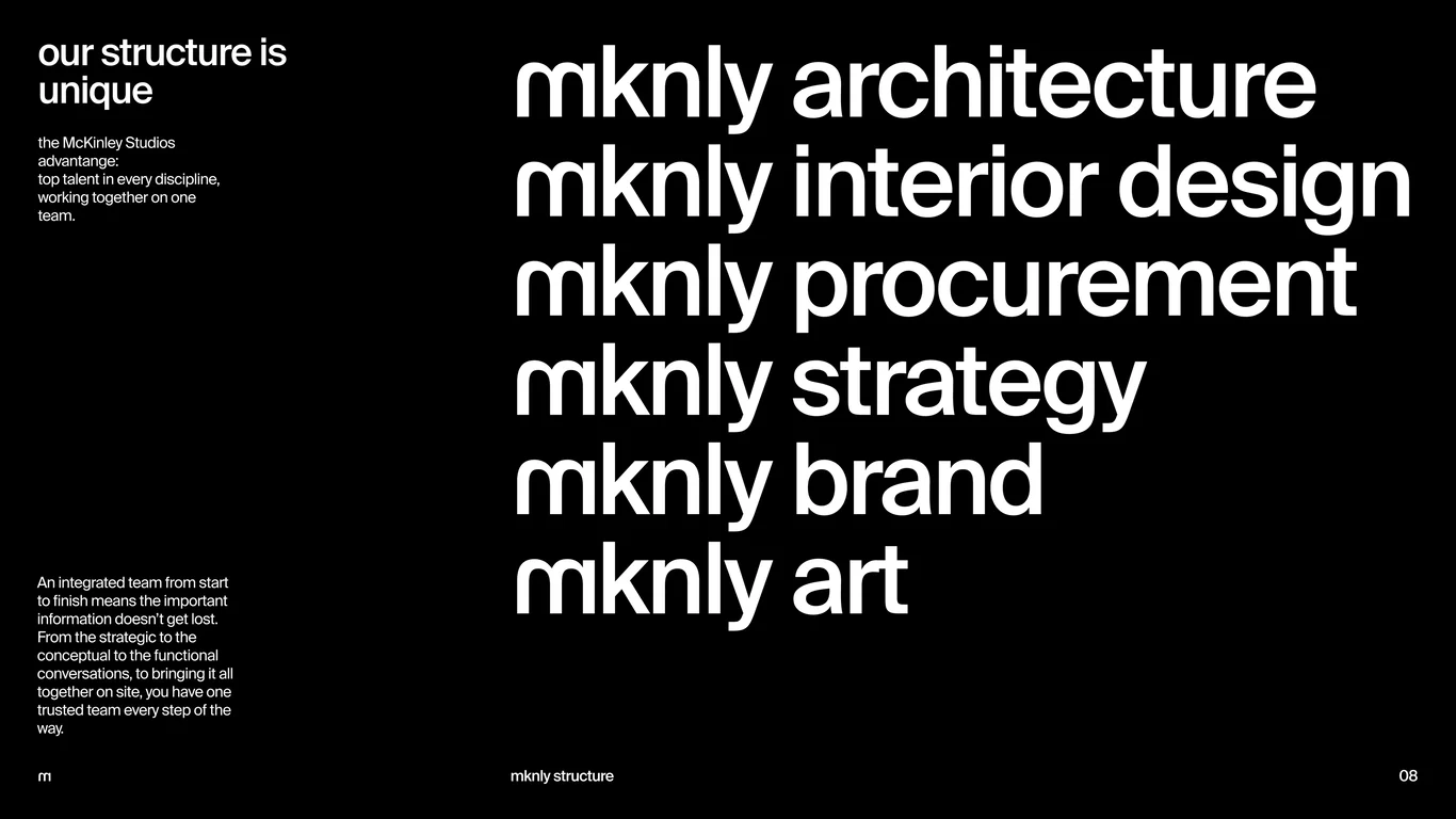 McKinley Multi-Discipline Integrated Structure