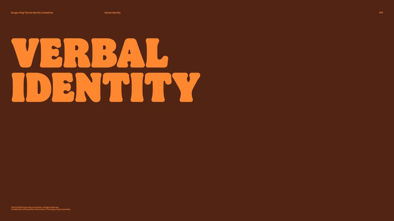 Verbal Identity Main Section
