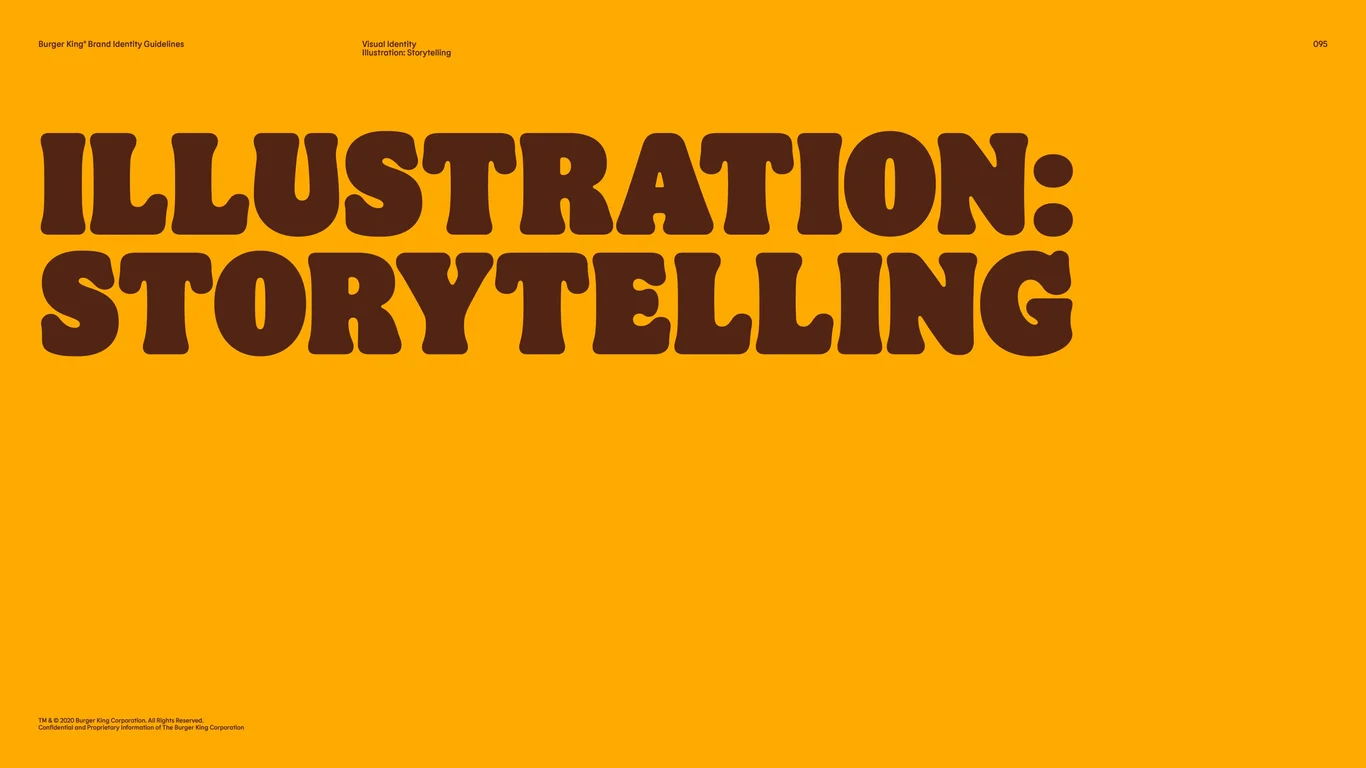 Section introducing visual storytelling approach using illustration to communicate brand