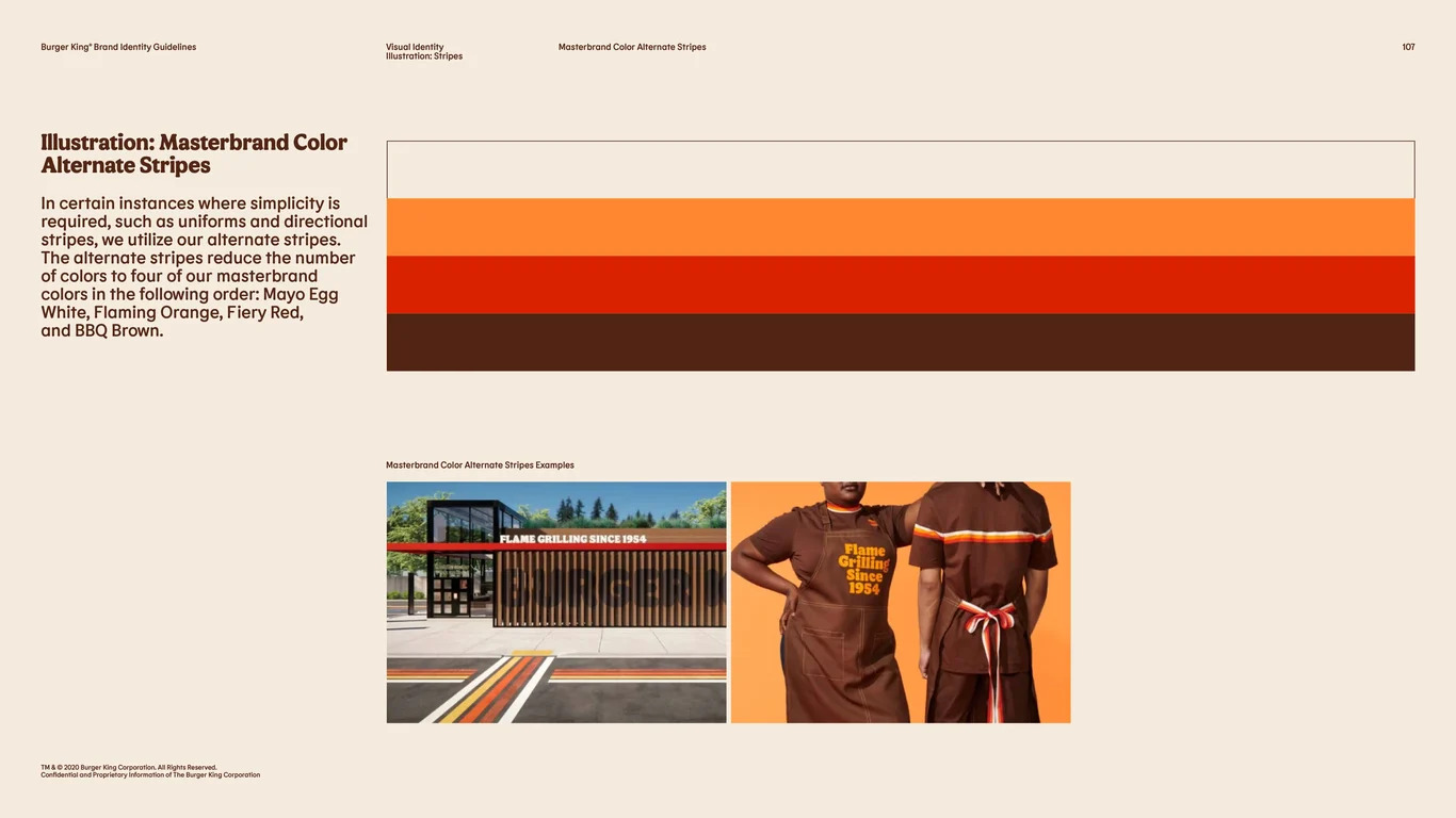 Real-world example demonstrating imagery usage in restaurant environment and marketing