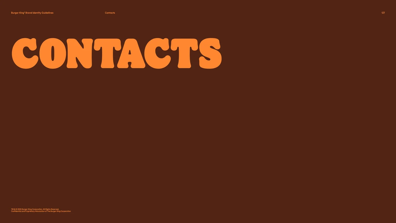 Section divider providing contact information for brand support and additional