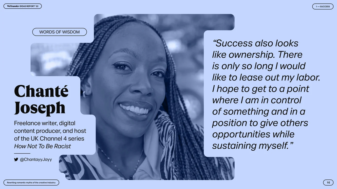 Chantée Joseph on ownership and creative autonomy
