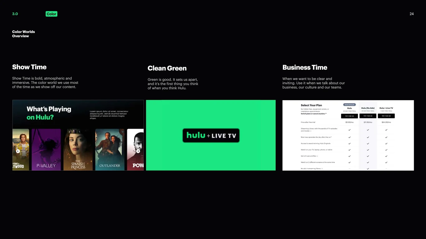 Color application and contrast standards