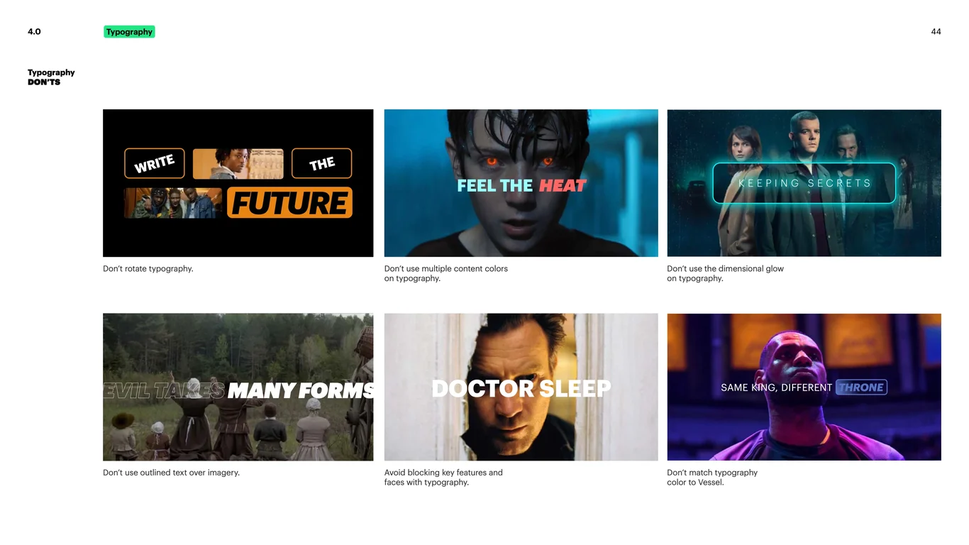 Type animation and motion effects