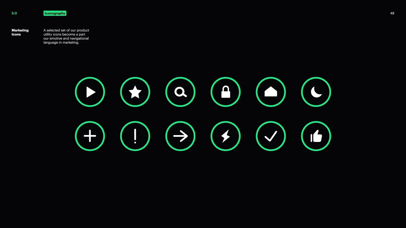 Icon styles and style variations