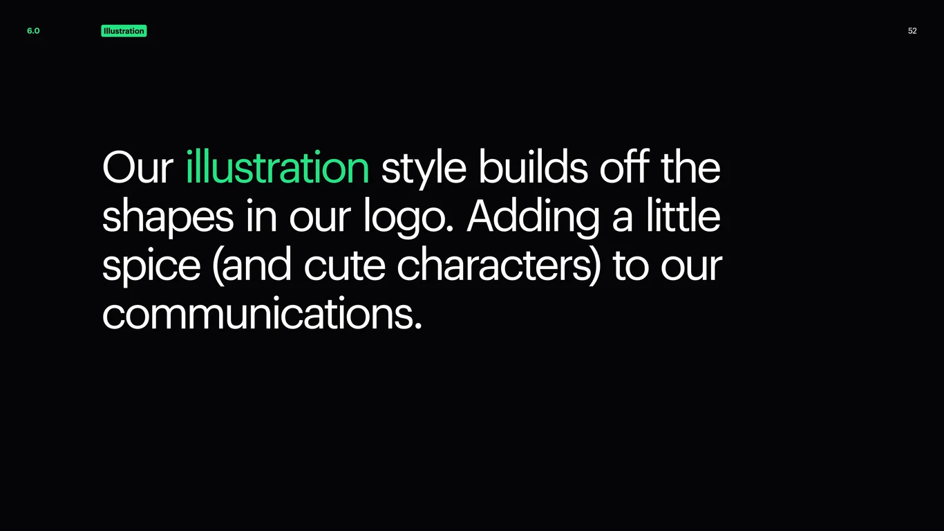 Illustration style and character system