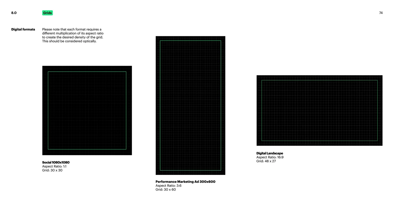 Full-width section pattern design