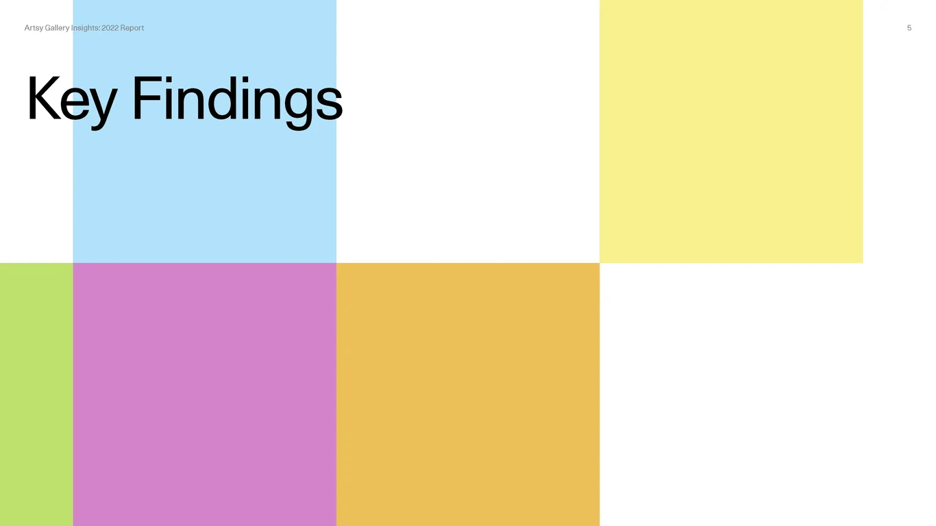 Art market segments and categories