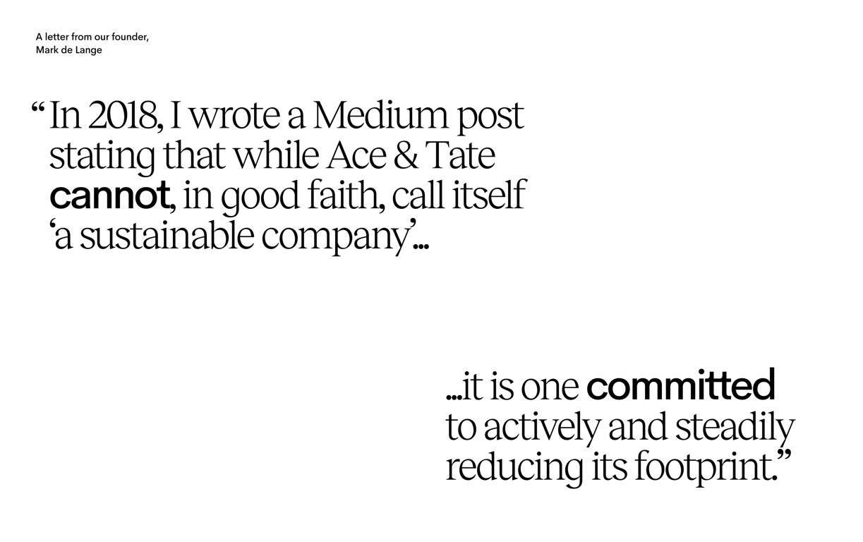 Founder letter from Mark de Lange