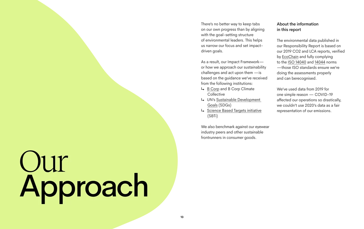 Impact framework and methodology