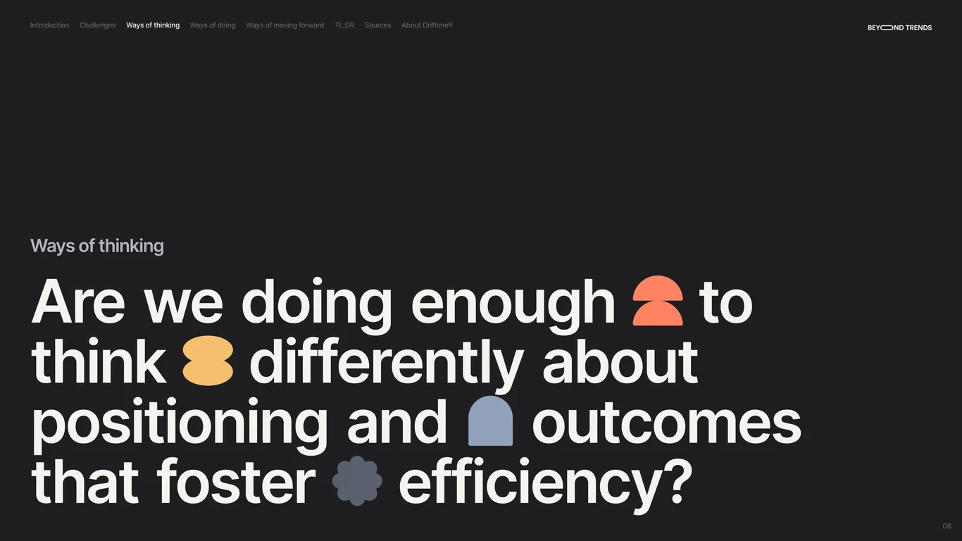Ways of thinking shape organizational mindset