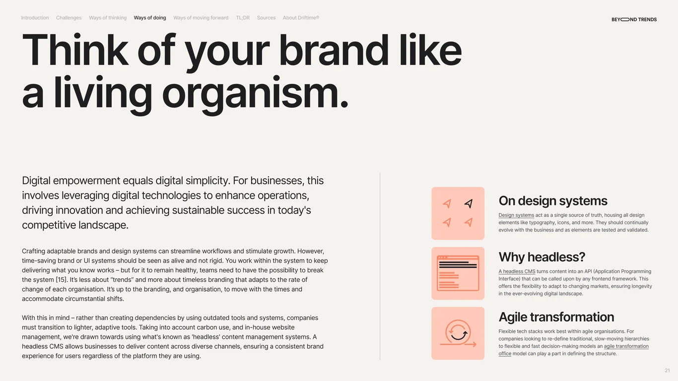 Think of your brand like a living organism