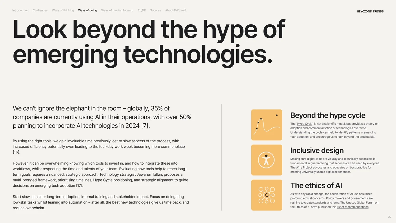 Look beyond the hype of emerging technologies