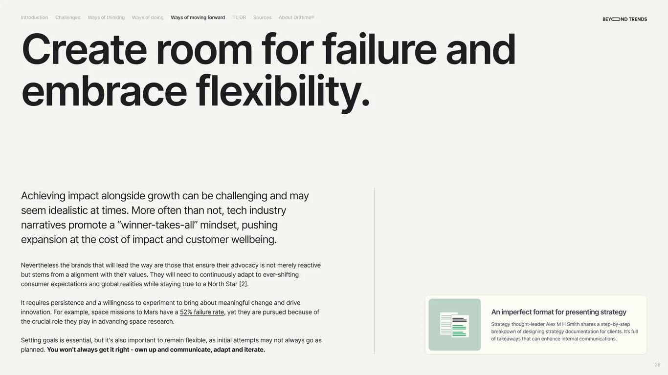 Ways of accountable positioning and process prioritization