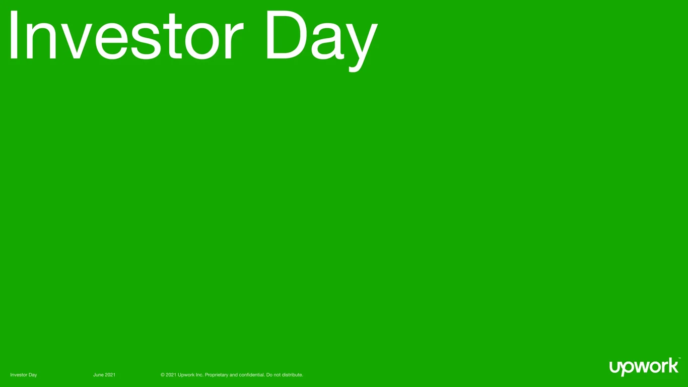 Upwork Investor Day Report 2024 deck cover