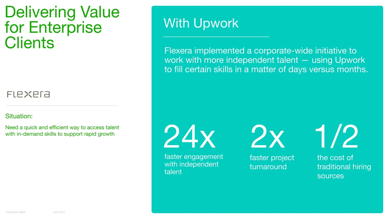 Enterprise customer implementing company-wide independent talent integration across operations