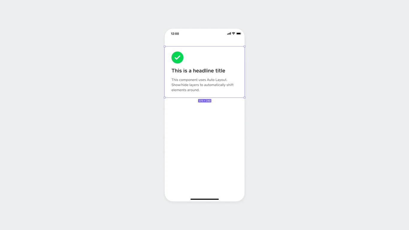 Component picker interface with preview pane showing selected component details