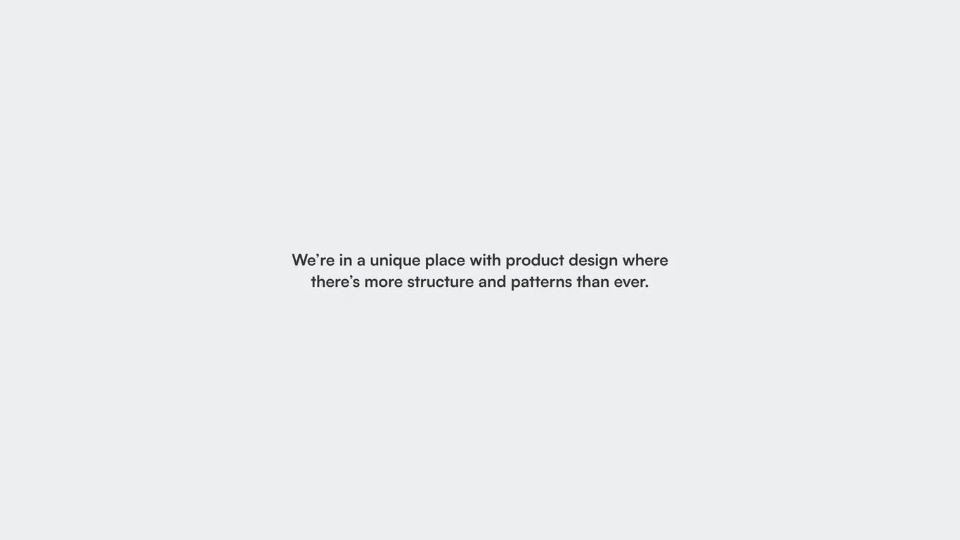 Design systems and pattern structure