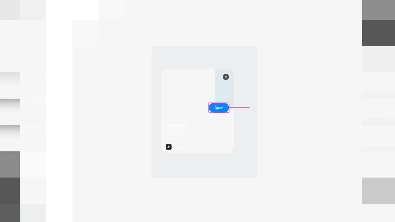 Button size and variant options