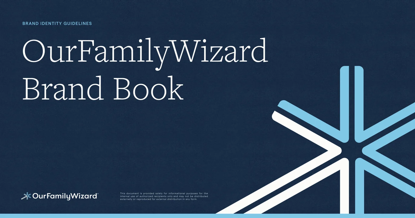 OurFamilyWizard Brand Guidelines deck cover