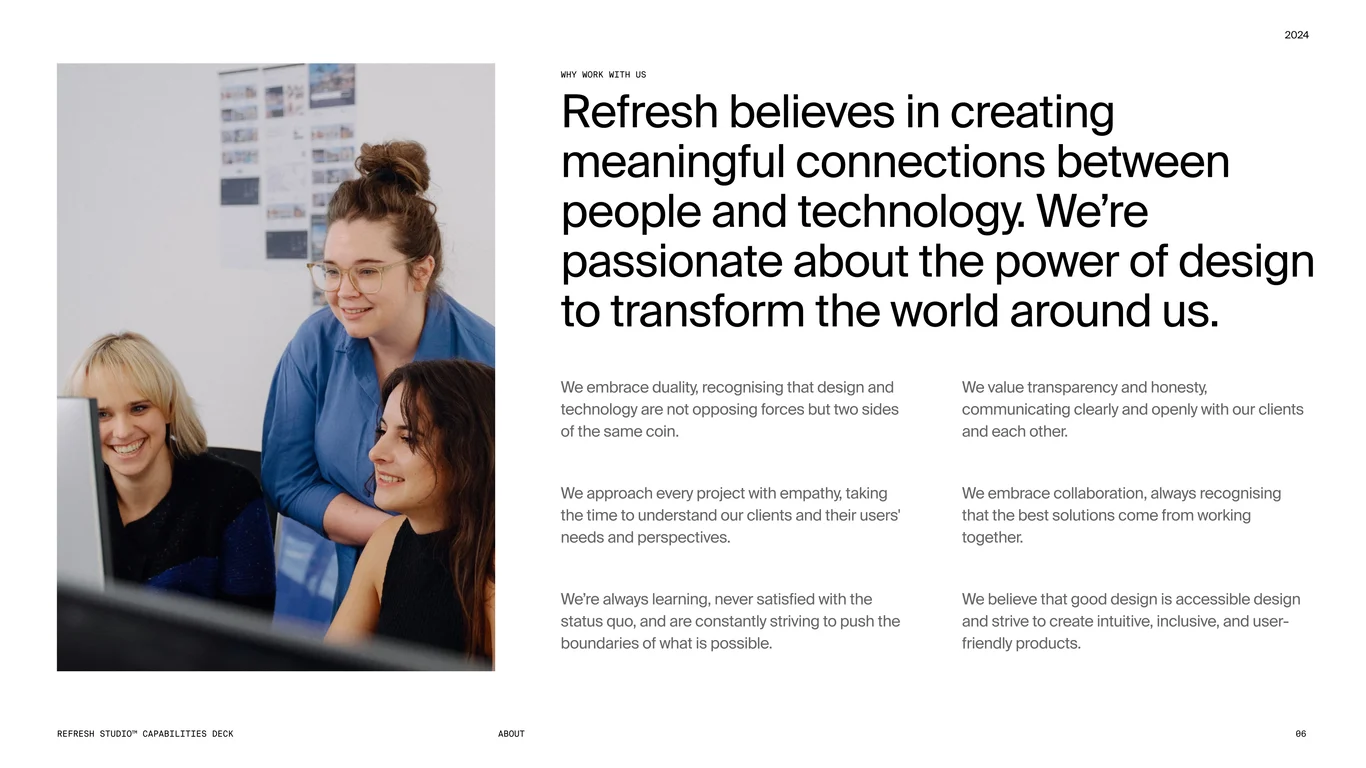 Refresh partners with clients in various sectors