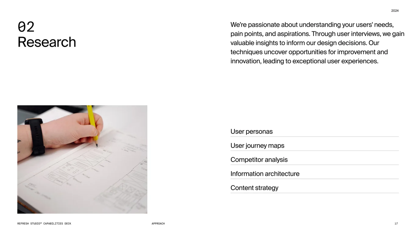 Design phase with prototyping and testing