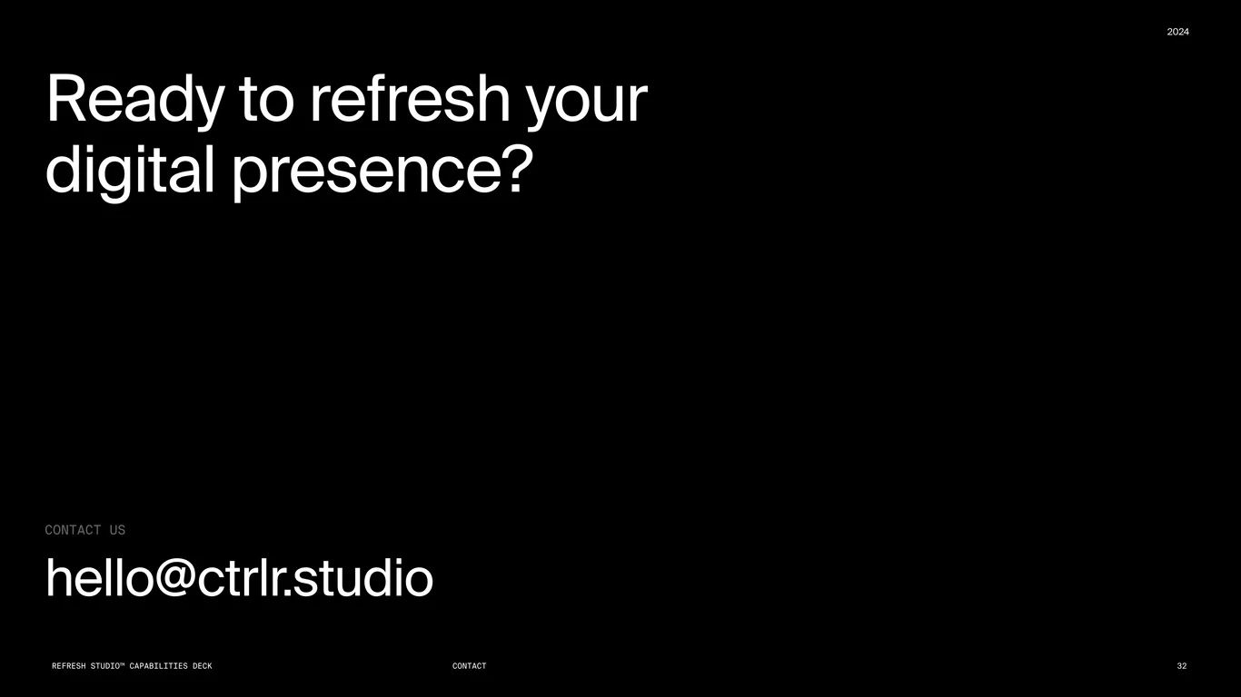 Ready to refresh your digital presence