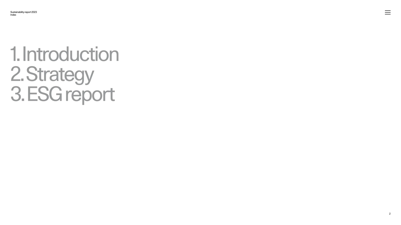 Report contents and section overview