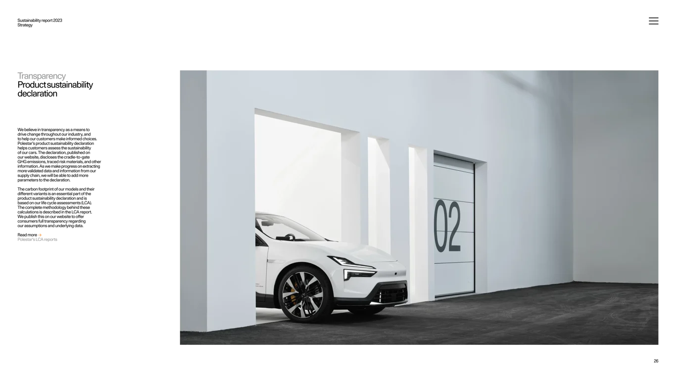 Polestar 1 and 2 efficiency benchmarks